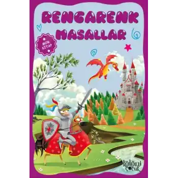 Çocuklar için Hayal ve Odak Geliştirici Rengarenk Masallar Mor Kitap