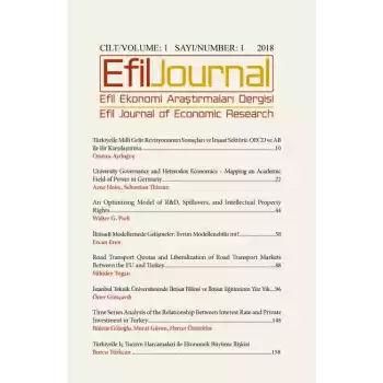 Efil Ekonomi Araştırmaları Dergisi - Cil:1 Sayı:1 2018