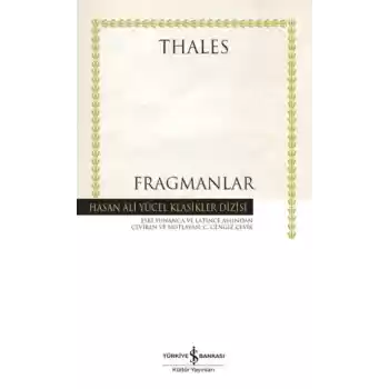 Fragmanlar - Hasan Ali Yücel Klasikleri (Ciltli)