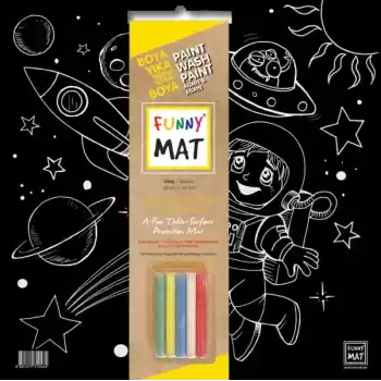 Funny Mat Black Uzay (Tebeşirli)