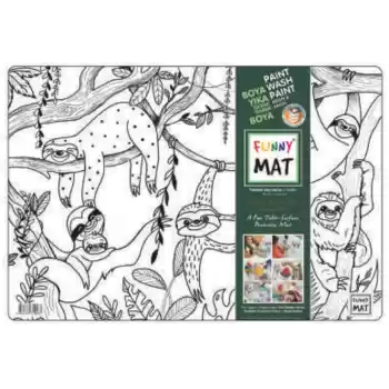 Funny Mat - Tembel Hayvanlar 33,5x48cm