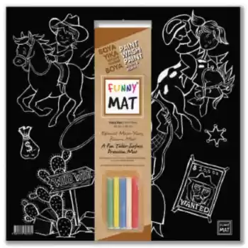 Funny Mat - Vahşi Batı 40x40cm