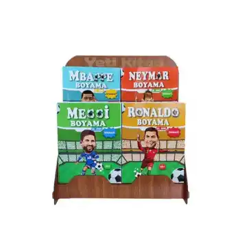 Futbolcular Boyama Kitapları Standı (Kasa Önü  125 Kitap)