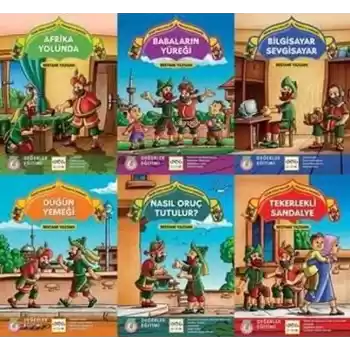 Güler Yüzle Tatlı Söz - Hacivatla Karagöz Dizisi (6 Kitap)(Değerler eğitimi)
