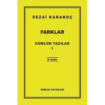 Günlük Yazılar 1 - Farklar