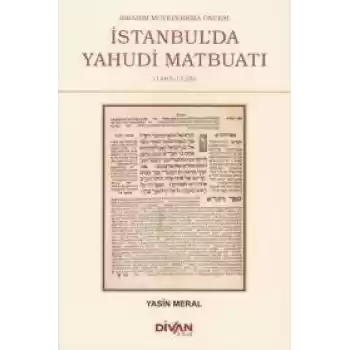 İbrahim Müteferrika Öncesi İstanbulda Yahudi Maybuatı