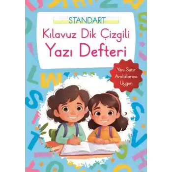 Kılavuz Dik Çizgili Yazı Defteri Büyük Boy - Mavi