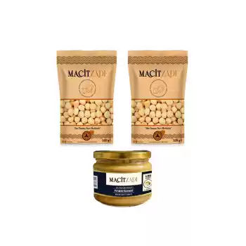 Macitzade Standart Paket (2 Adet 500 gr iç fındık + 1 adet 280 gr fındık ezmesi)