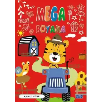 Mega Boyama Kırmızı Kitap