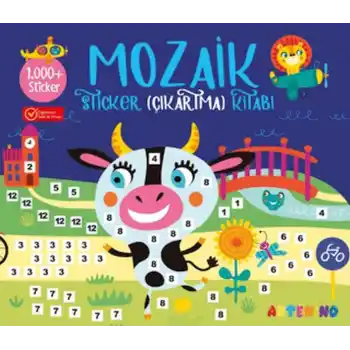 Mozaik Sticker Çıkartma Kitabı - Lacivert