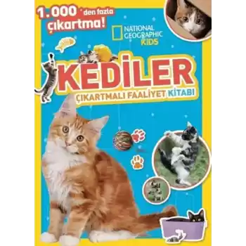 National Geographic Kids Kediler Çıkartmalı Faaliyet Kitabı