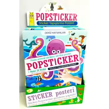 Popsticker-Sticker Yapıştırma Posteri-Stand