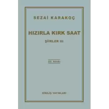 Şiirler 3 - Hızırla Kırk Saat