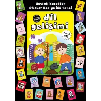 Stickerlı 3+4+5 Yaş Dil Gelişimi