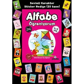 Stickerlı 3+4 Yaş Alfabe Öğreniyorum