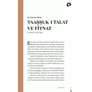 Taaşşuk-ı Talat ve Fitnat