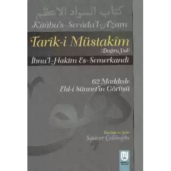 Tarık-i Müstakim Doğru Yol - Sevad-ı Azam Tercümesi