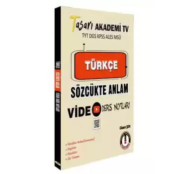 Tasarı DGS Türkçe Sözcükte Anlam Video Ders Notları