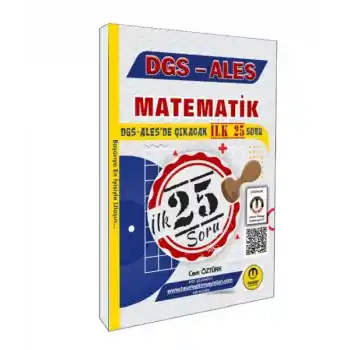 Tasarı Yayınları DGS ALES Matematik İlk 25 Çıkacak Soru Çözümlü