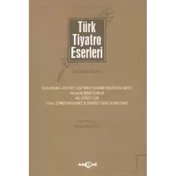 Türk Tiyatro Eserleri 1 / Tanzimat Dönemi