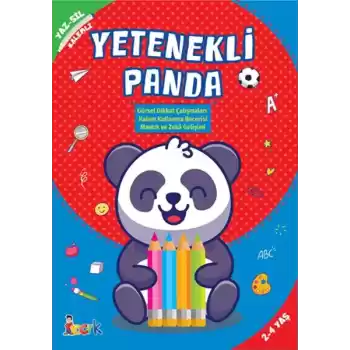 Yetenekli Panda - Yaz-Sil-Kalemli