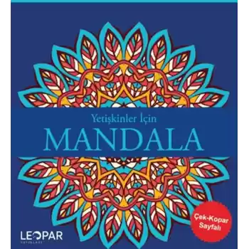Yetişkinler İçin Mandala - Lacivert