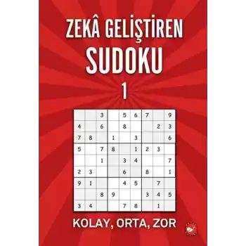 Zeka Geliştiren Sudoku 1 Kolay - Orta - Zor