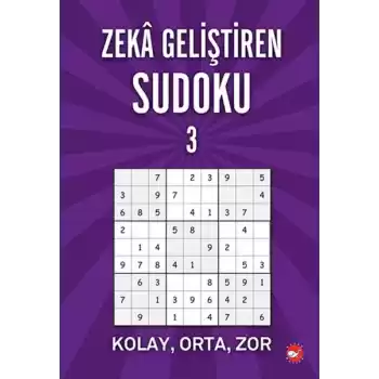 Zeka Geliştiren Sudoku 3 - Kolay - Orta - Zor