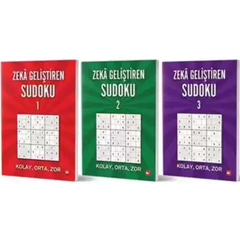 Zeka Geliştiren Sudoku Seti (3 Kitap Takım)