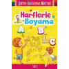 Çocuklar için Okul Öncesi Şirin Boyama Kitabı - Harflerle Boyama