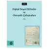 Dijital Beşeri Bilimler Ve Osmanlı Çalışmaları