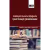 Edebiyat Kuramı Odağında Çeviri Amaçlı Çözümlemeler