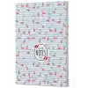 Flamingo 4 - Yan Boyamalı Çizgili Defter