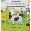 Hadi Keşfedelim - Çiftlik Hayvanları Yapbozlu Karton Kitap