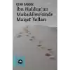 İbn Haldunun Mukaddimesinde Maişet Yolları