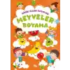 Minik Eller Boyuyor – Meyveler Boyama Kitabı (Örnek Resimli)