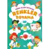 Minik Eller Boyuyor – Renkler Boyama Kitabı (Örnek Resimli)