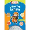 Okul Öncesi Boya-Öğren - Uzay ve İletişim - Çıkartmalı