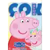Peppa Pig ve Evie - Çok Boya! Çıkartmalı Dev Boyama Kitabı