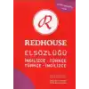 Redhouse El Sözlüğü İngilizce Türkçe Türkçe İngilizce (RS-005)