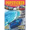 Spor Arabalar Boyama Kitabı Popsticker