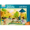 Yer Puzzle-40 Parça Puzzle - Parkta