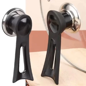 Dikey Tasarımlı Tencere Kapağı Kolu Siyah