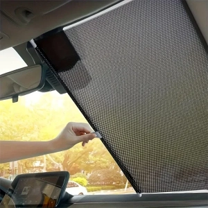 Makaralı Araba Ön Cam Güneşliği Oto Araç Güneşlik