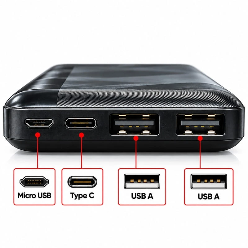 10.000 Mah İnce Tasarım Kolay Taşınabilir Powerbank