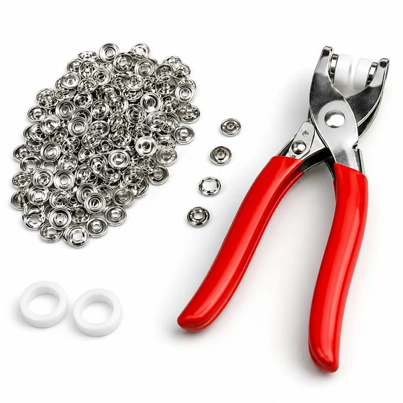 100 Lü Çıt Çıt Pense Seti Metal Çıt Çıt Makinesi
