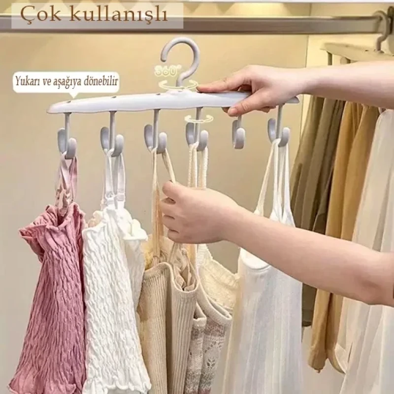 12 Kancalı Fonksiyonel Çok Amaçlı Askı