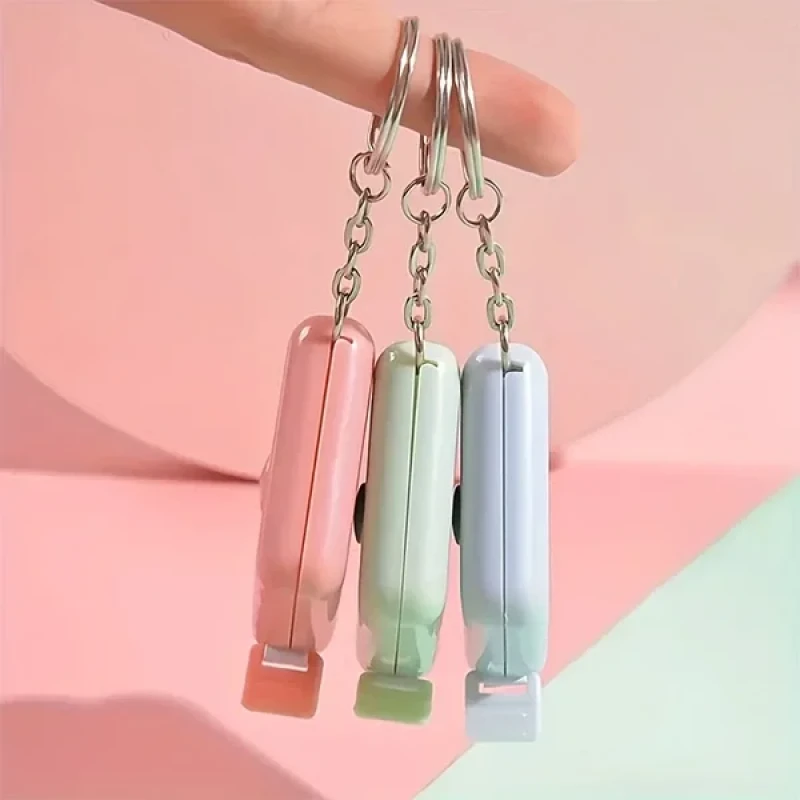 150 Cm Stickerli Pratik Taşınabilir Çanta Boy Anahtarlık Mezura