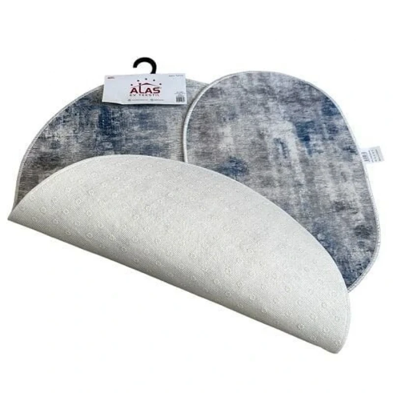 2 Li Banyo Paspası Kaymaz Klozet Takımı Oval B