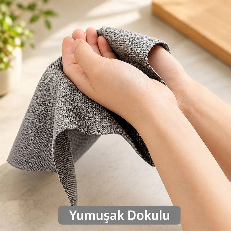 20 Li Rulo Mikrofiber Temizlik Bezi 25x25 cm Çok Amaçlı Kopart Kullan Kaliteli